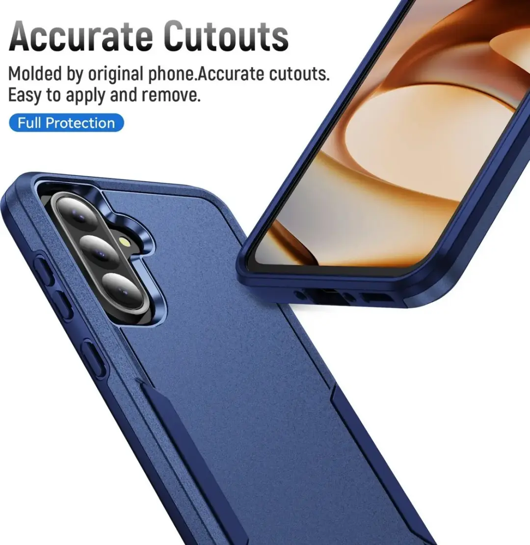 Selected Back Cover Samsung Galaxy A37 Rugged Hoesje - Blauw