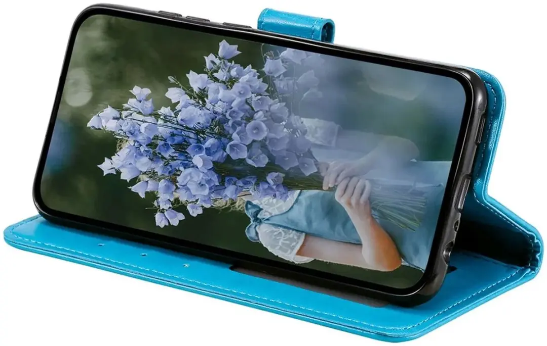 Selected Hoesje Mandala Book Case Samsung Galaxy A55 - 3 Pasjes - Blauw