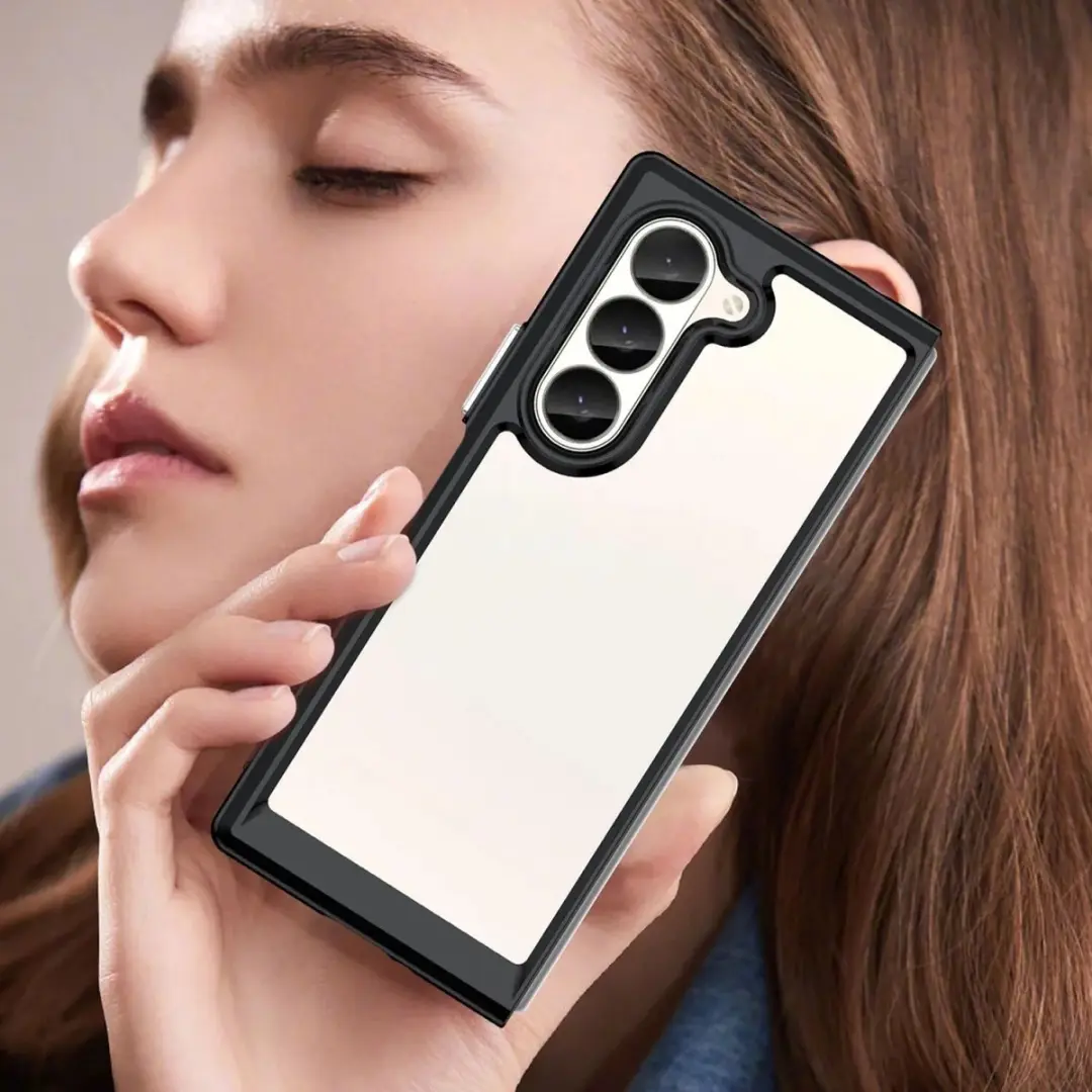 Selected Hoesje Samsung Galaxy Z Fold6 - Transparant/Zwart