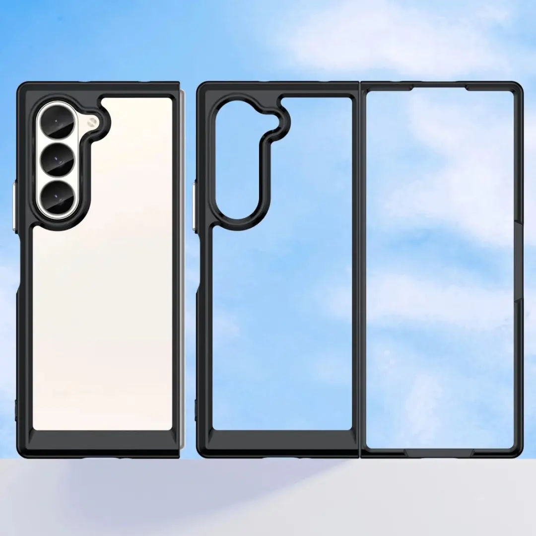 Selected Hoesje Samsung Galaxy Z Fold6 - Transparant/Zwart