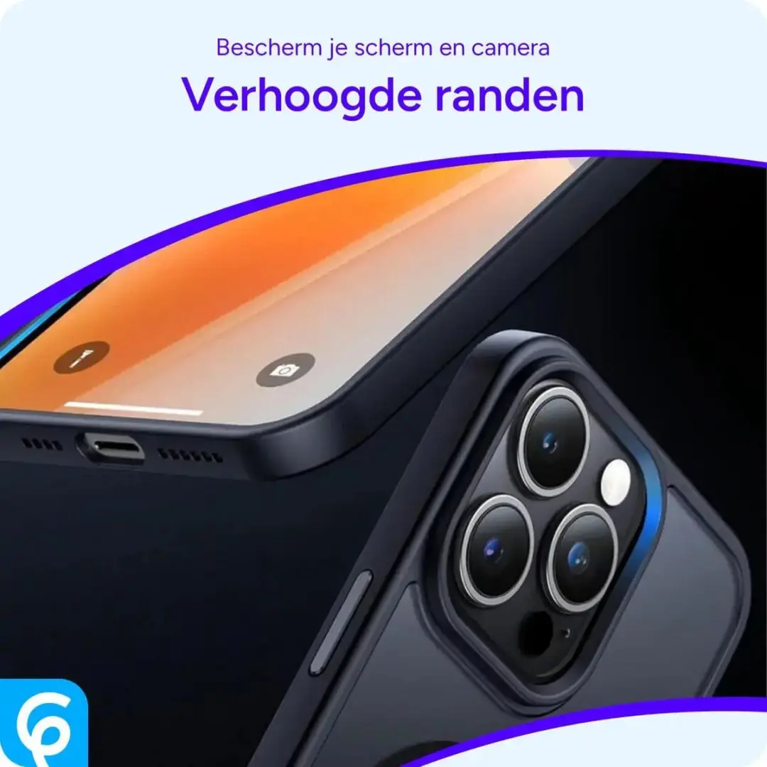Selected iPhone 15 Pro MagSafe Hoesje - Mat Zwart
