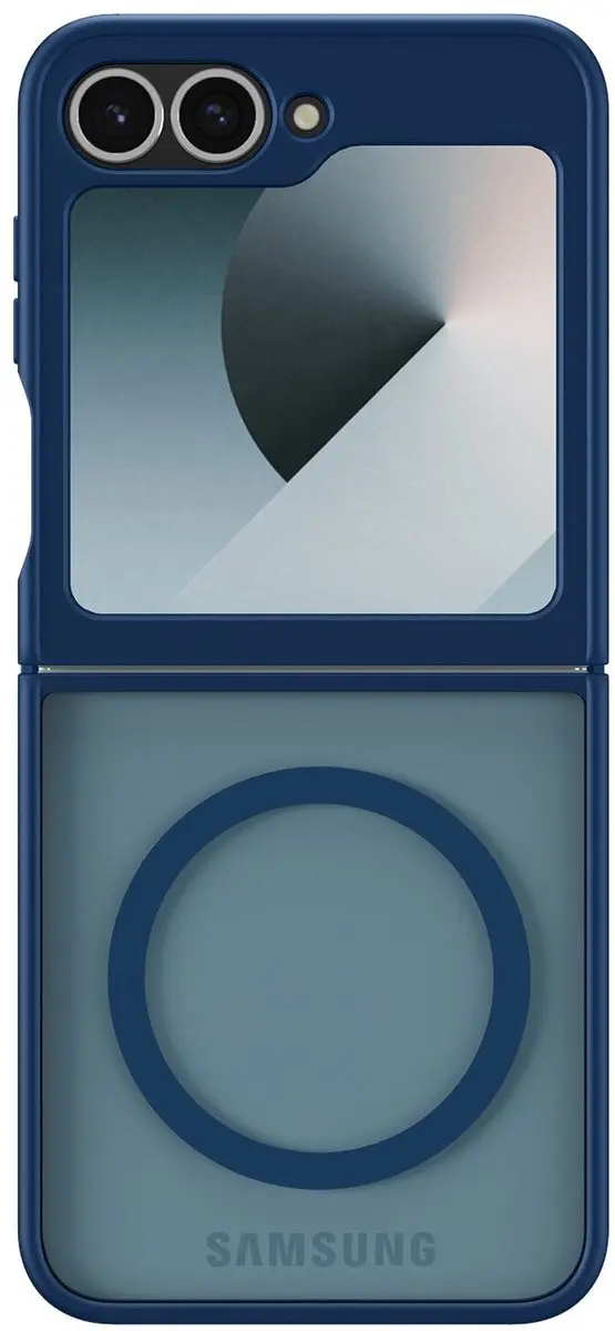 Selected Hoesje Samsung Galaxy Z Flip 6/7 FE - Mat - MagSafe - Blauw