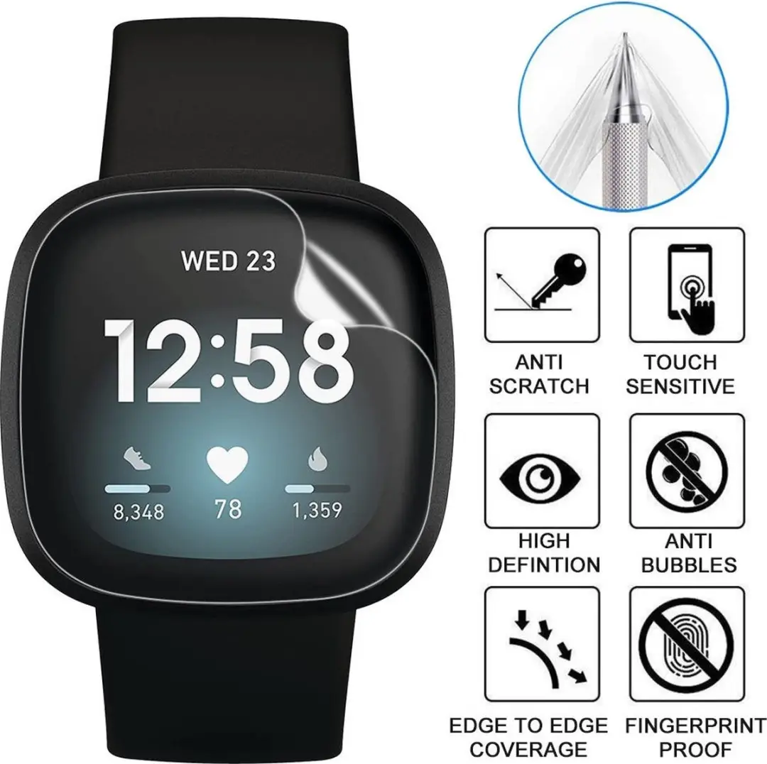 Selected by GSMpunt Displayfolie Fitbit Versa 3/Sense - Ultra Clear