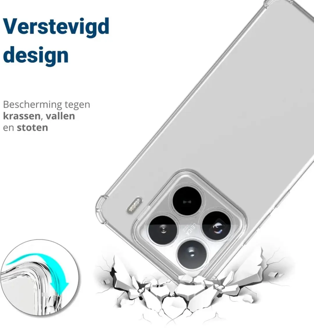 Selected Transparant Hoesje Xiaomi 15 - Schokbestendig