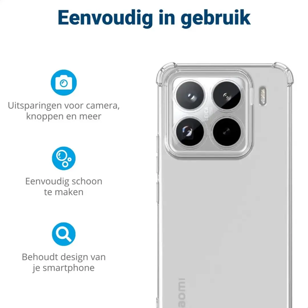 Selected Transparant Hoesje Xiaomi 15 - Schokbestendig