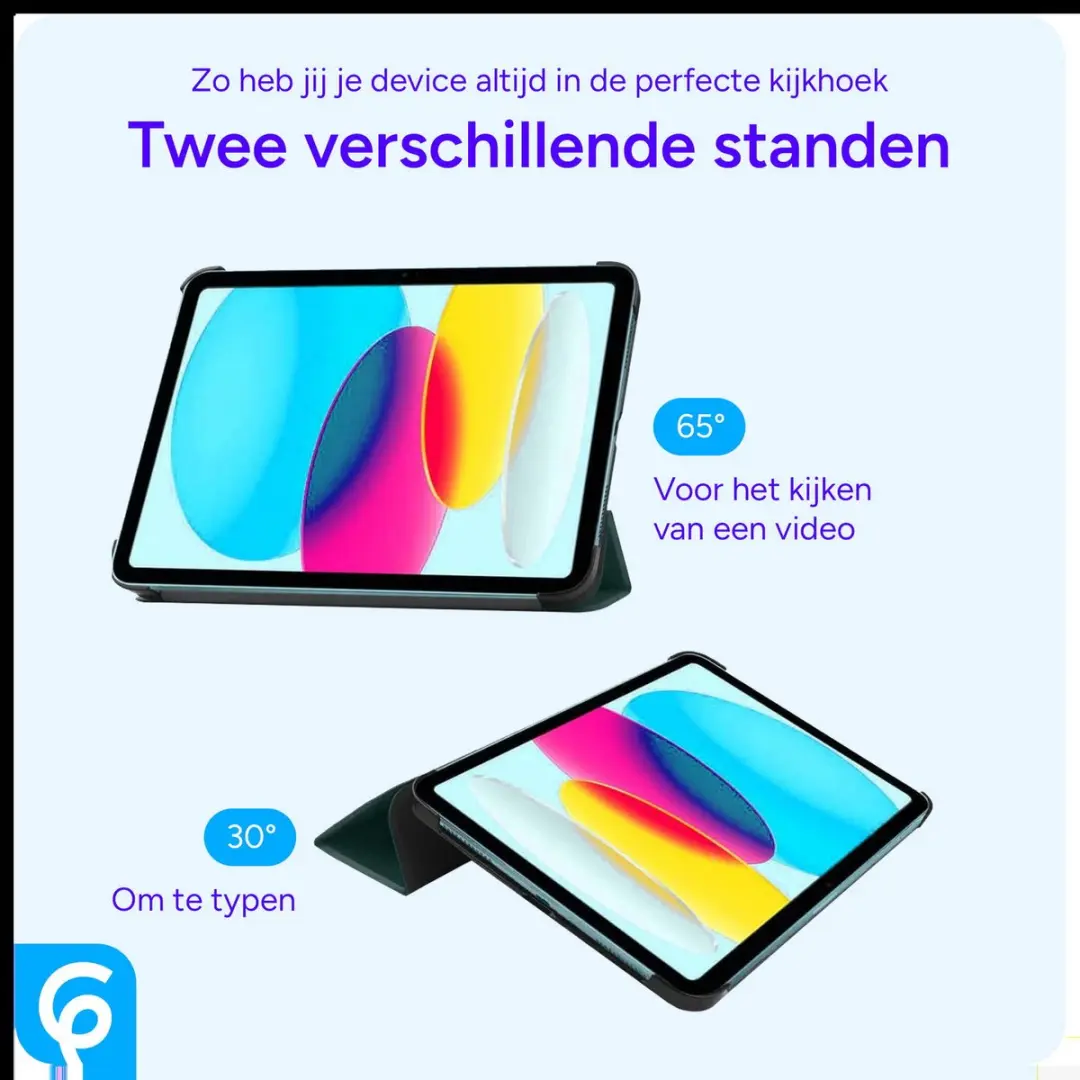 Selected by GSMpunt.nl Tablethoes Apple iPad 11/10.9 Groen - Tri-Fold