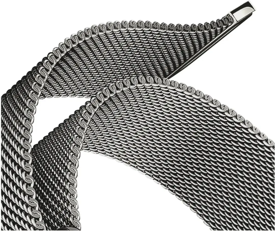 Selected SBG Milanees Horlogebandje Apple Watch - 3 Stuks - Zwart/Zilver