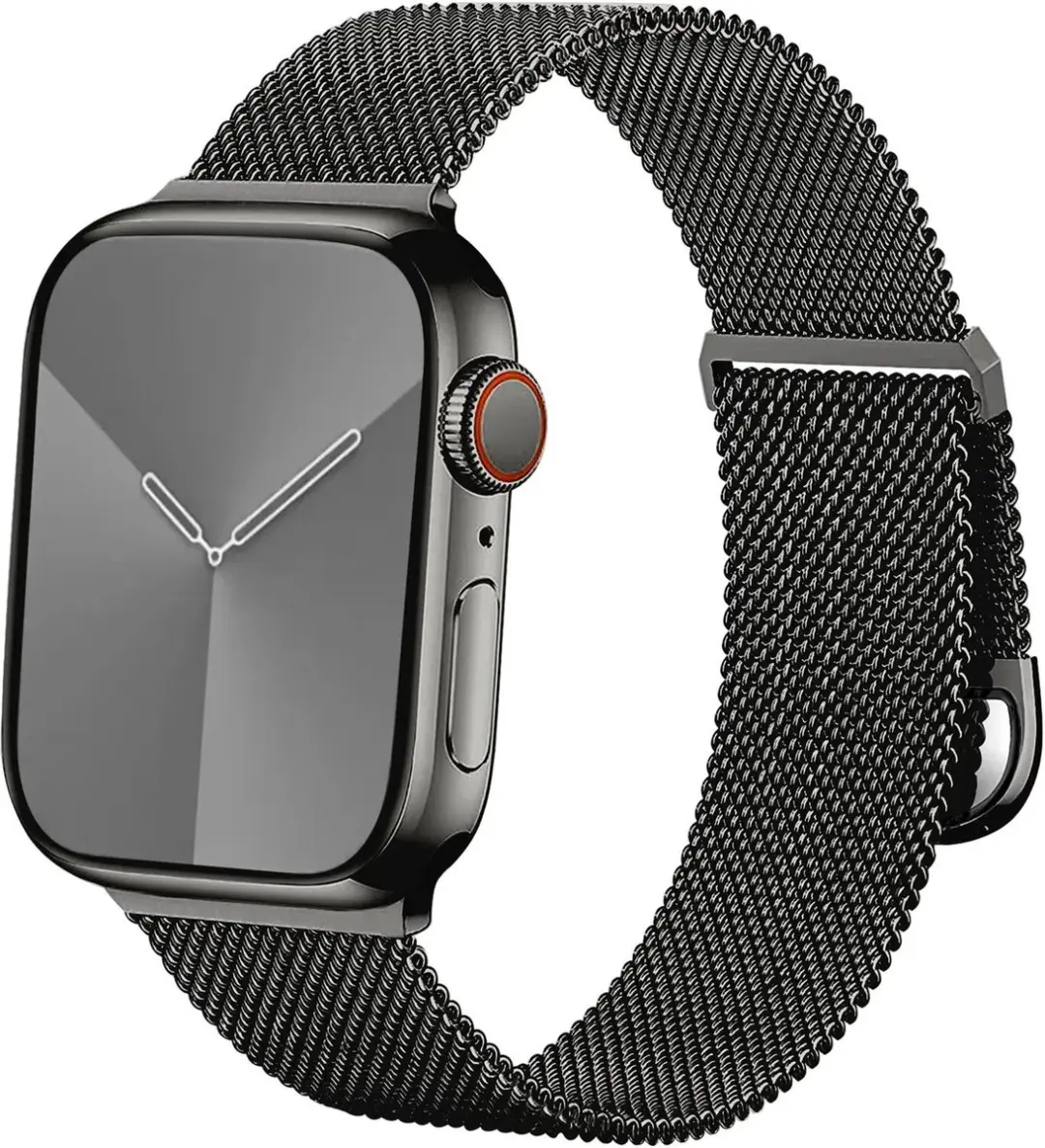 Selected SBG Milanees Horlogebandje Apple Watch - 3 Stuks - Zwart/Zilver