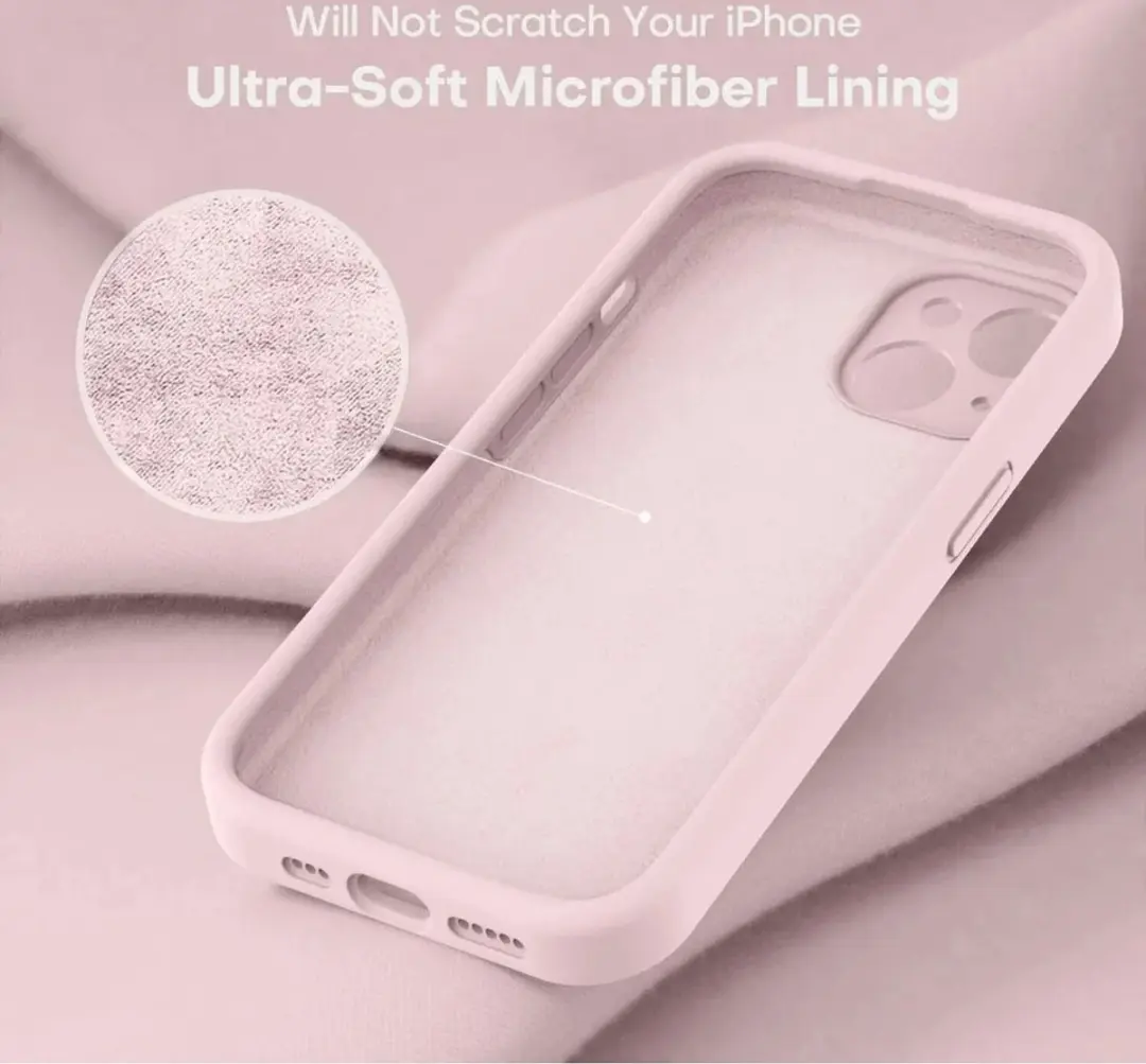 Selected Hoesje iPhone 15 Back Cover - Roze Siliconen - afbeelding 6 van 6