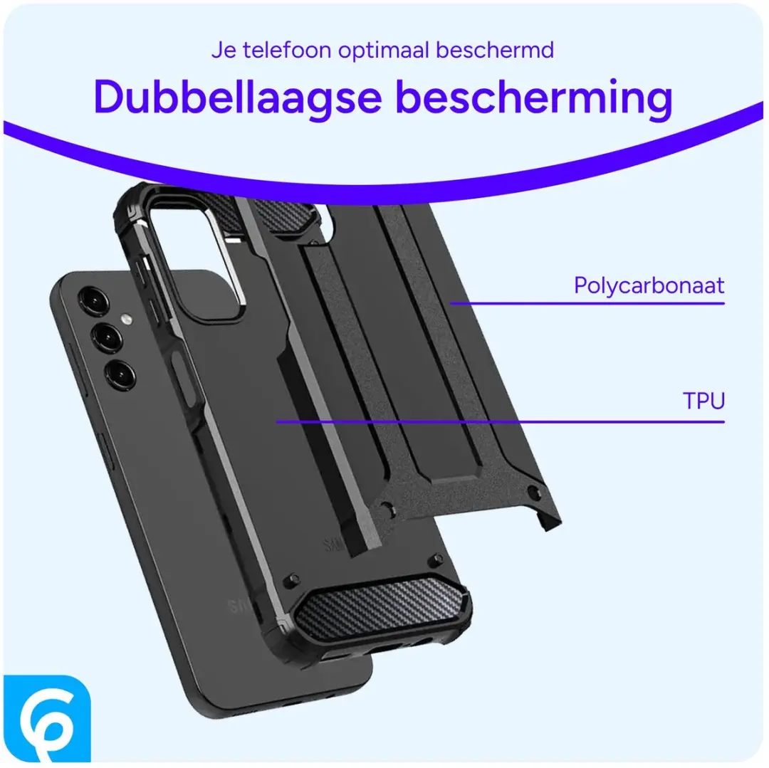 Selected Hoesje Samsung Galaxy A16 Hybride Back Cover - Zwart