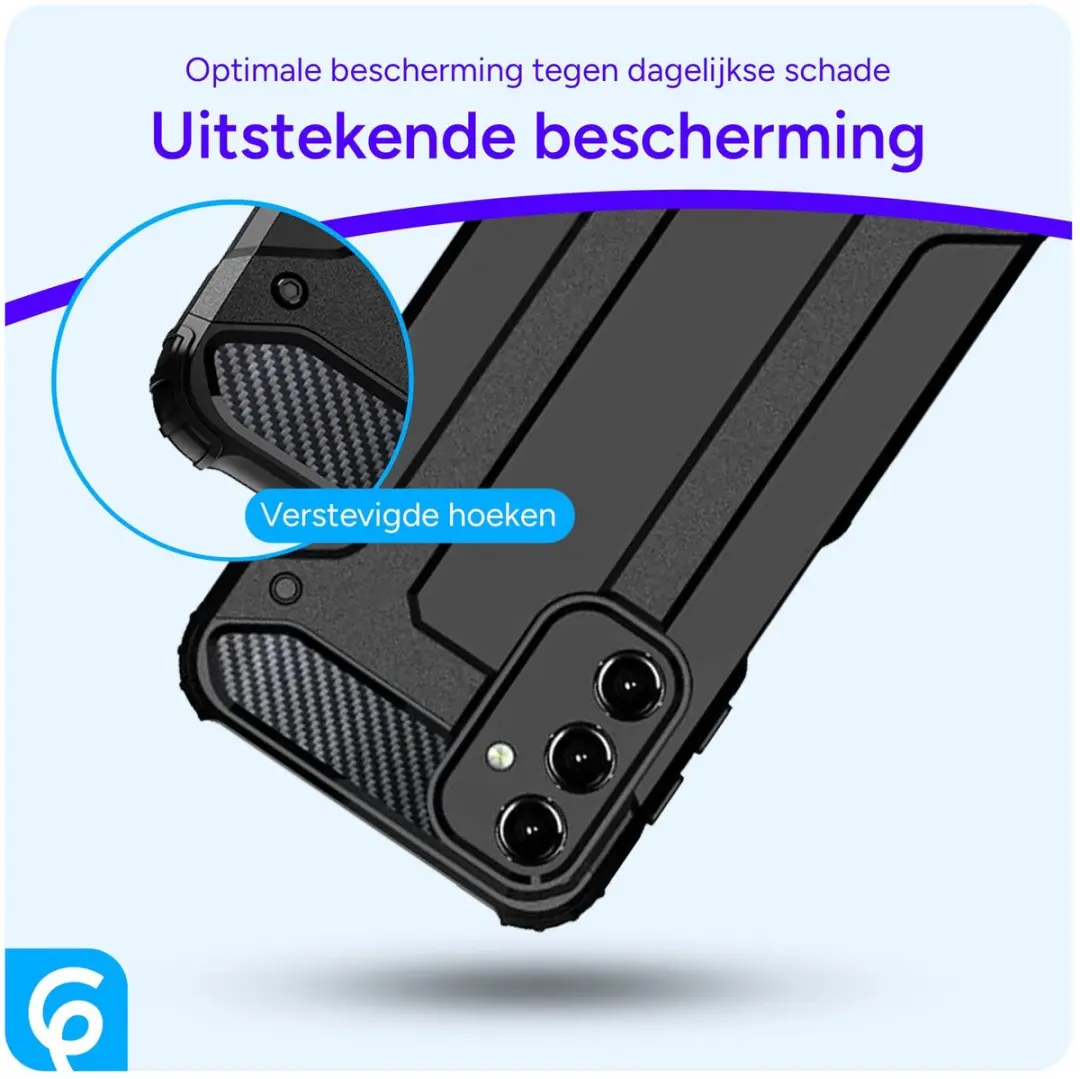 Selected Hoesje Samsung Galaxy A16 Hybride Back Cover - Zwart