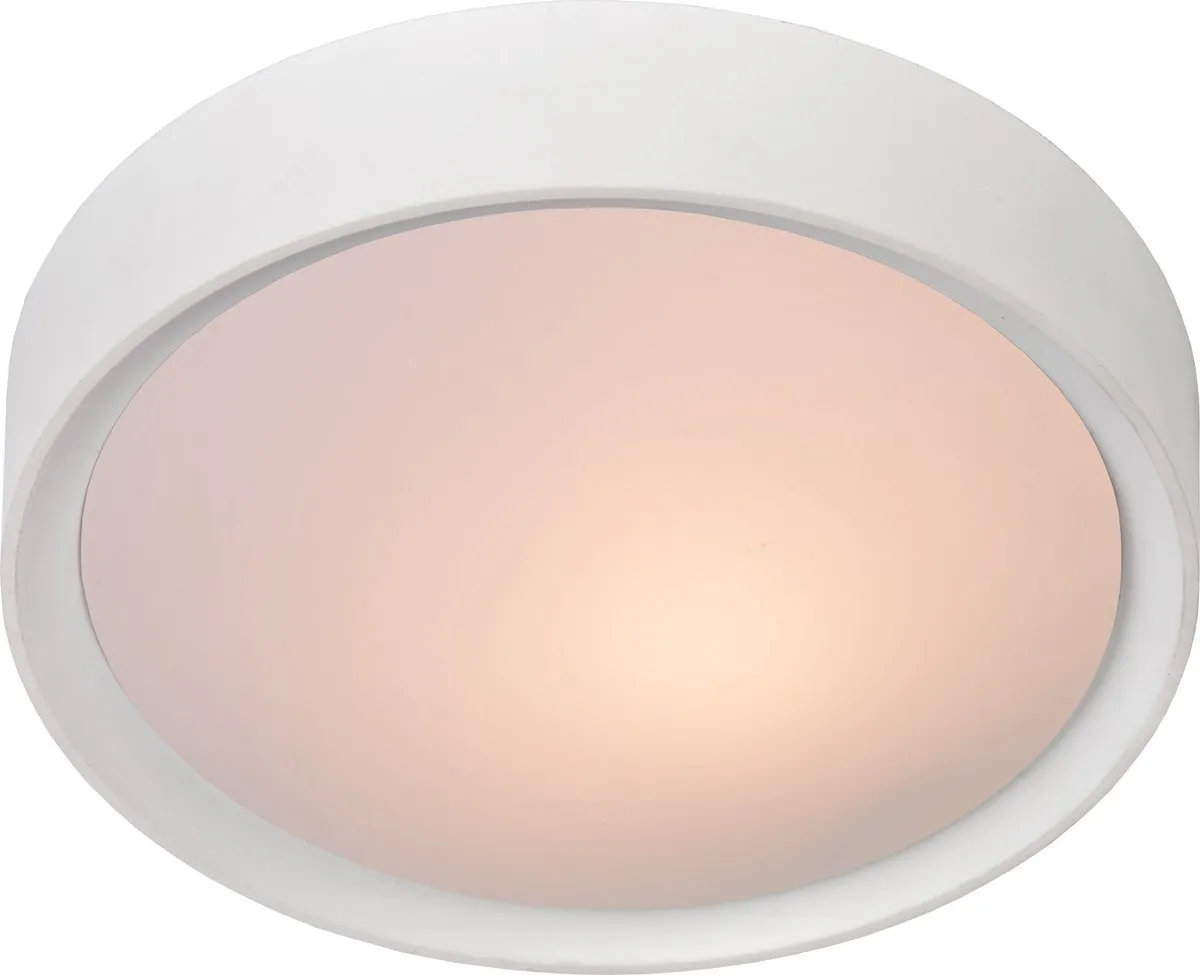Lucide LEX Plafonnière Ø25cm - 2xE27 - Wit