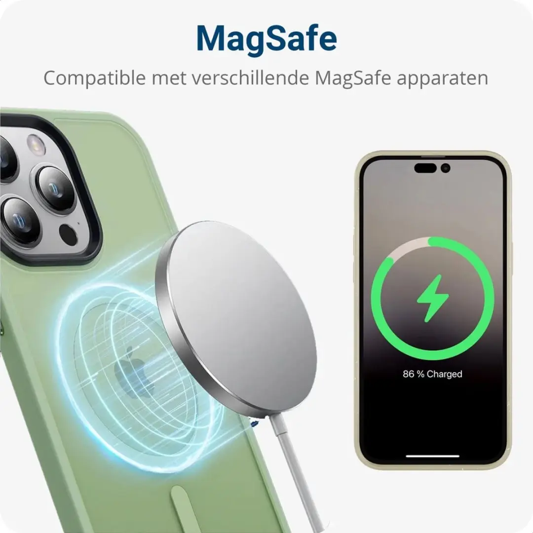 Selected Hoesje Apple iPhone 13 Pro MagSafe - Groen