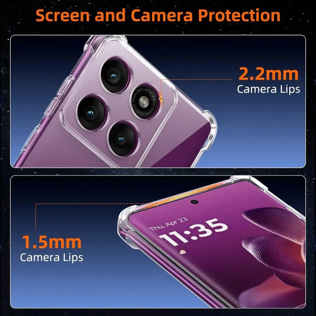 Selected Transparant Hoesje Motorola Edge 60 Pro - Schokbestendig