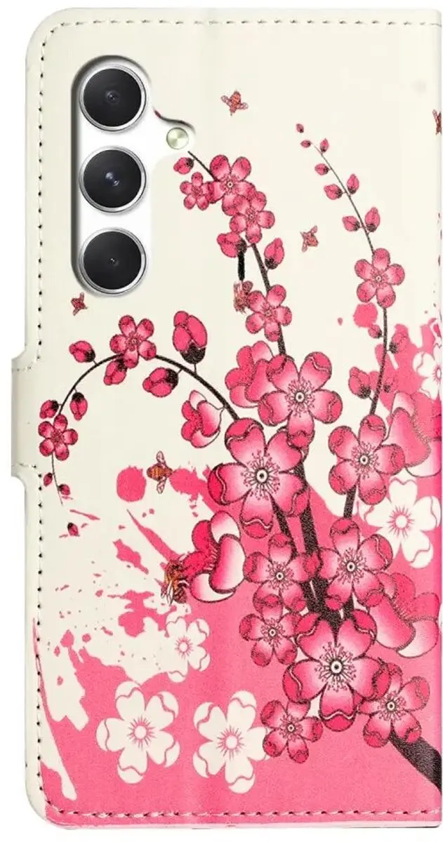 Selected Hoesje Samsung Galaxy A27 Portemonnee Book Case Bloemen Print - 2 Pasjes