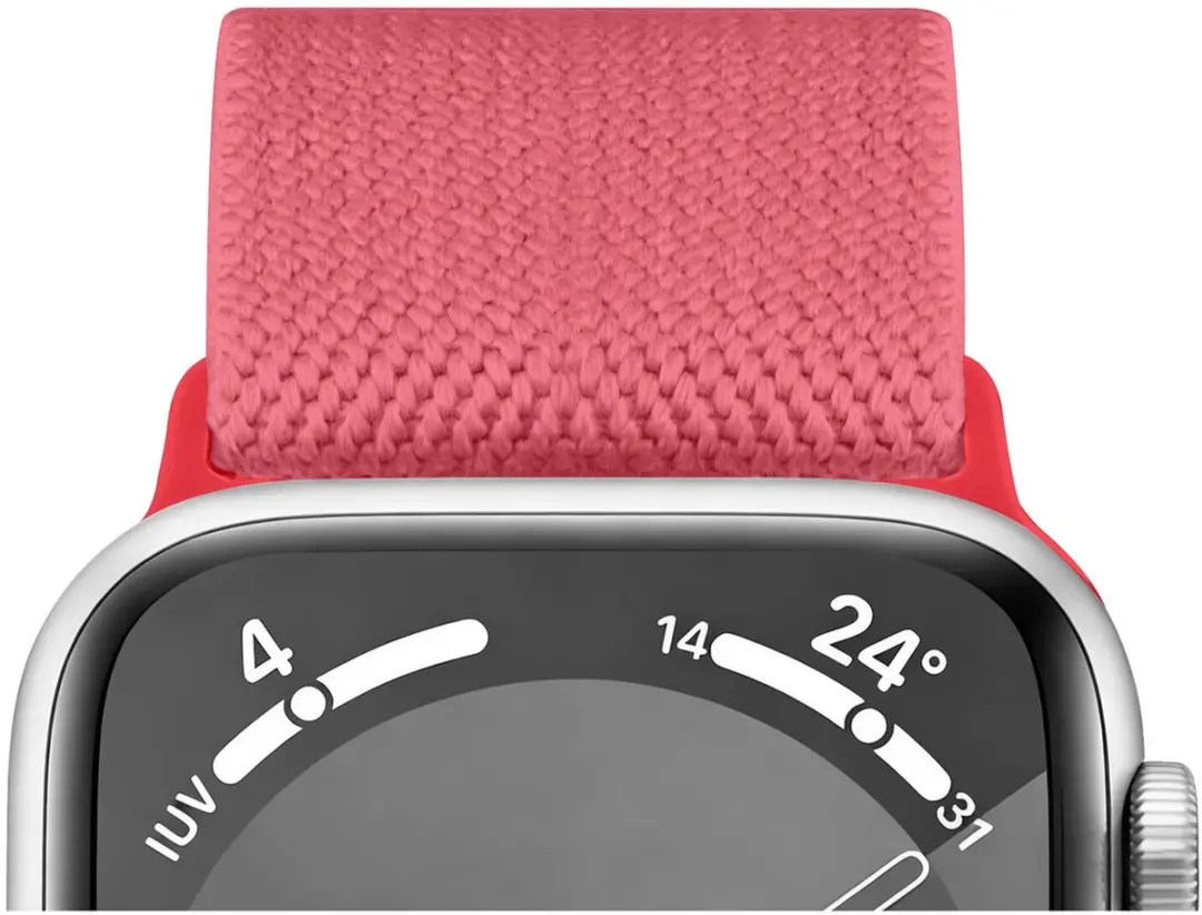 Selected SBG Nylon Horlogebandjes 6-Pack - Apple Watch 38-42mm - Wit/Rood/Roz/ Groen