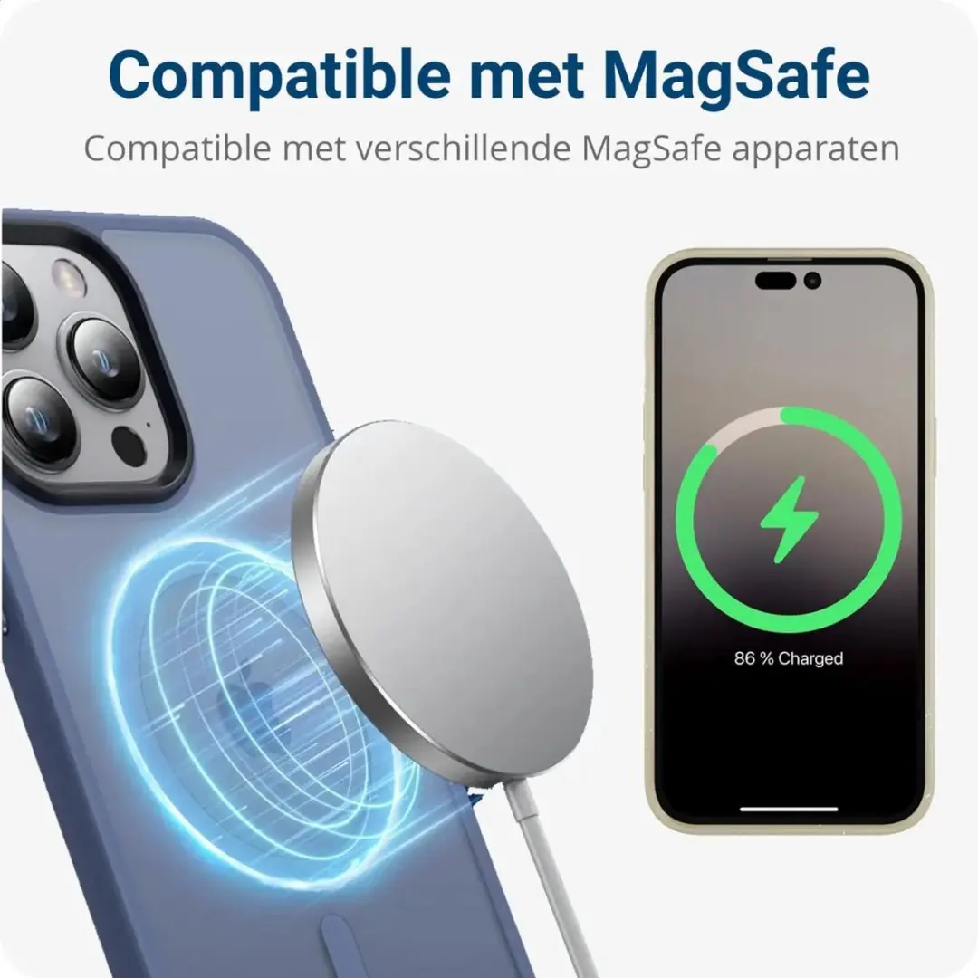 Selected Hoesje iPhone 13 Pro Max MagSafe Blauw