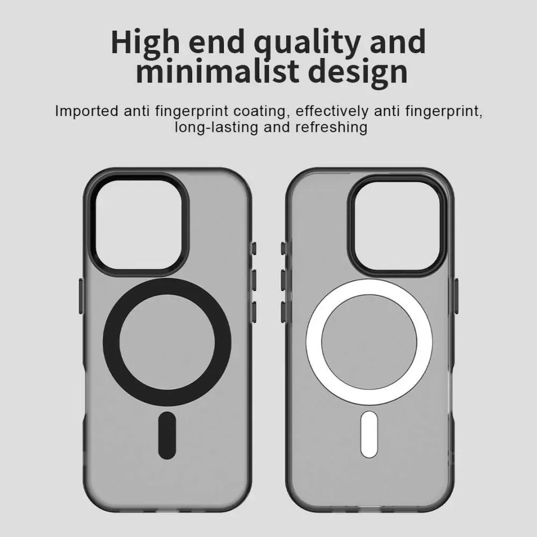 Selected MagSafe Backcover iPhone 16 Pro Max - Zwart & Transparant