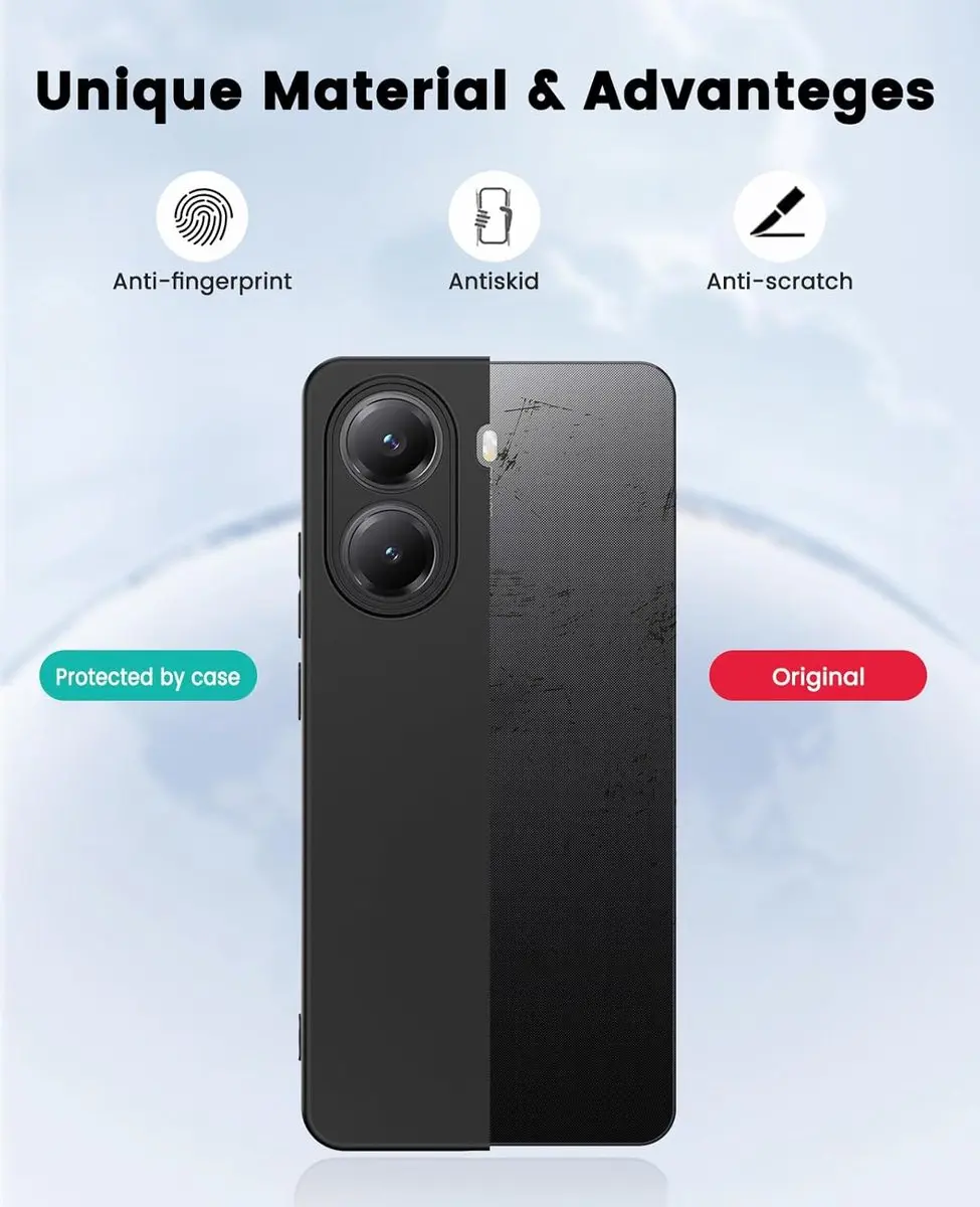 Selected Zwart Dun TPU Hoesje Xiaomi Poco X7 Pro - afbeelding 6 van 6