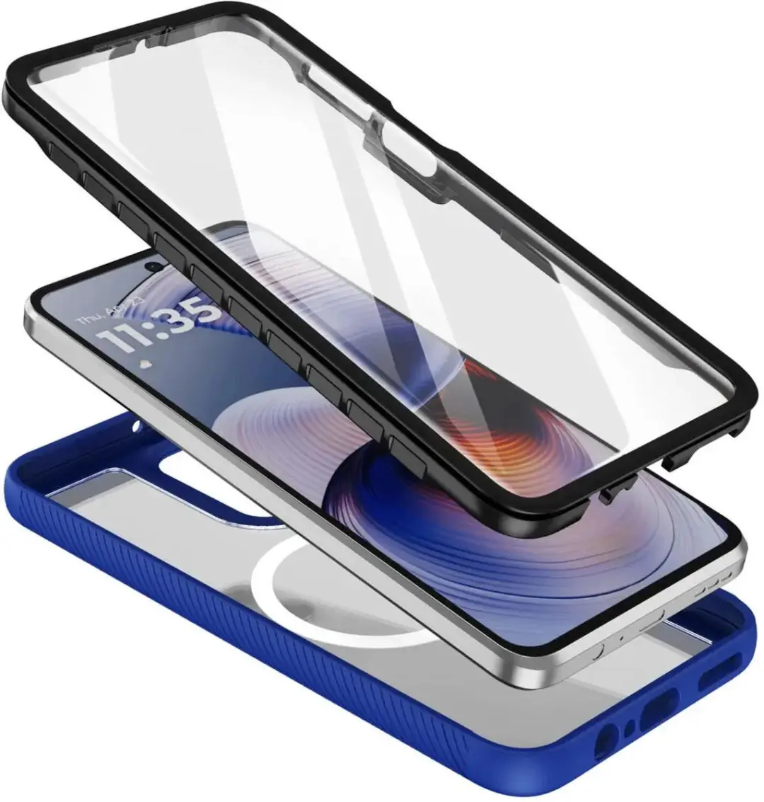 Selected Hoesje Motorola Moto G55 - MagSafe Blauw - afbeelding 6 van 6