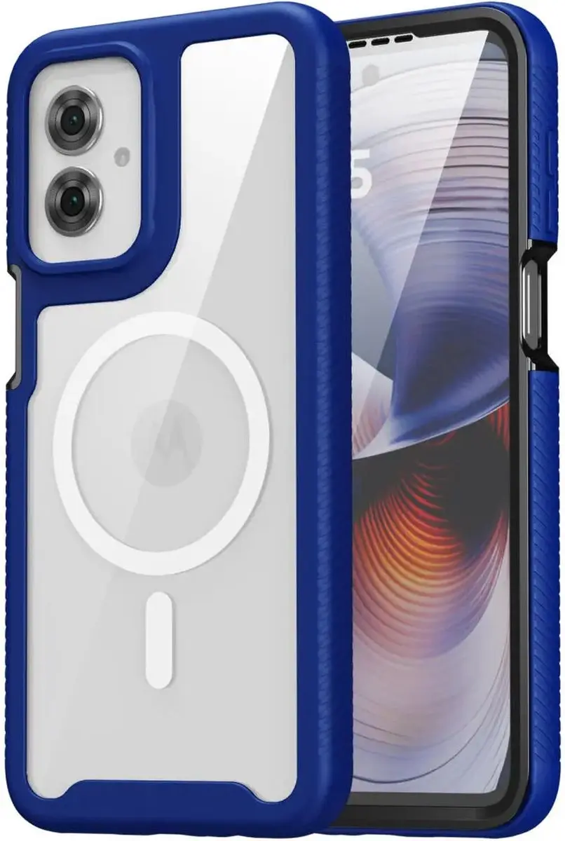 Selected Hoesje Motorola Moto G55 - MagSafe Blauw