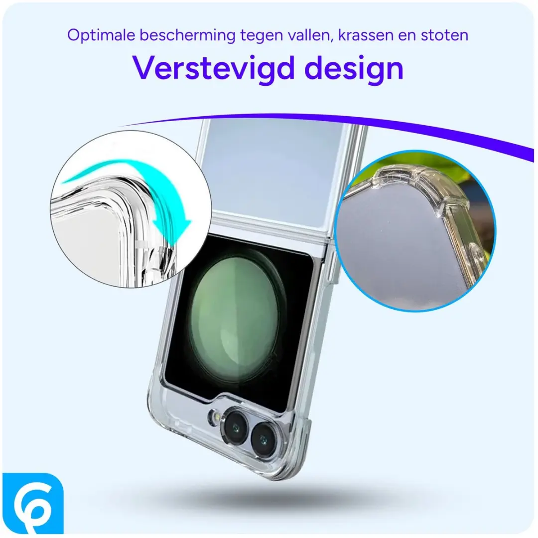 Selected Transparant Hoesje Samsung Galaxy Z Flip 6/7 FE - Schokbestendig
