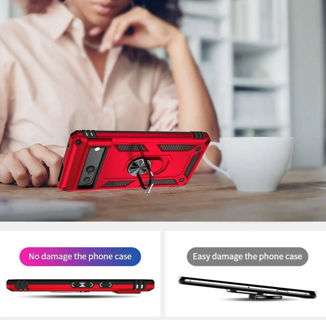 Selected Magnetisch Hoesje Google Pixel 7 - Rood