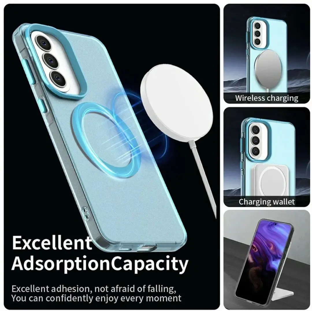 Selected MagSafe Backcover Hoesje Samsung Galaxy A57 - Blauw