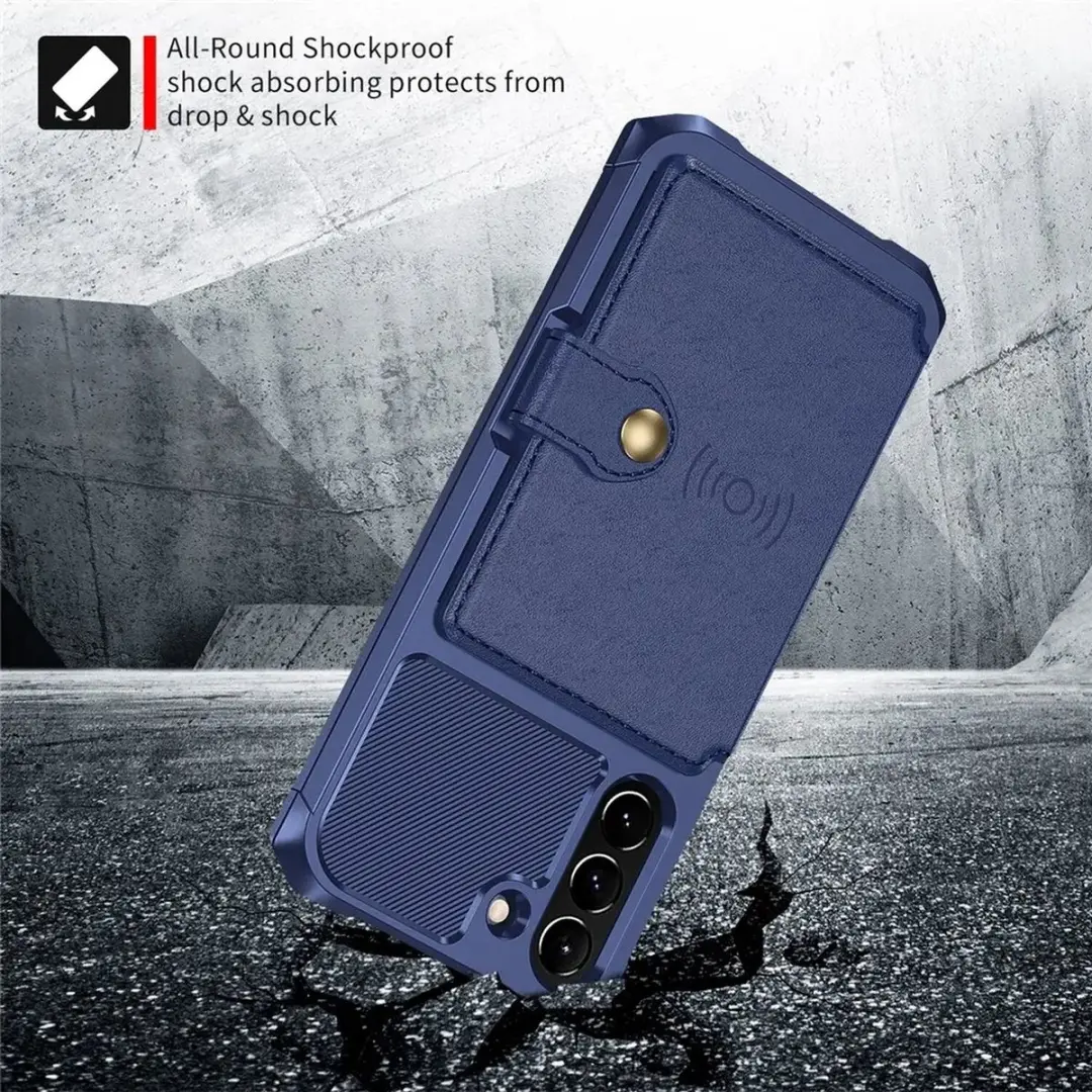 Selected Portemonnee Hoesje Samsung Galaxy S21 FE - Blauw