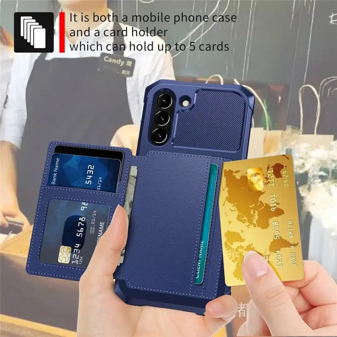 Selected Portemonnee Hoesje Samsung Galaxy S21 FE - Blauw