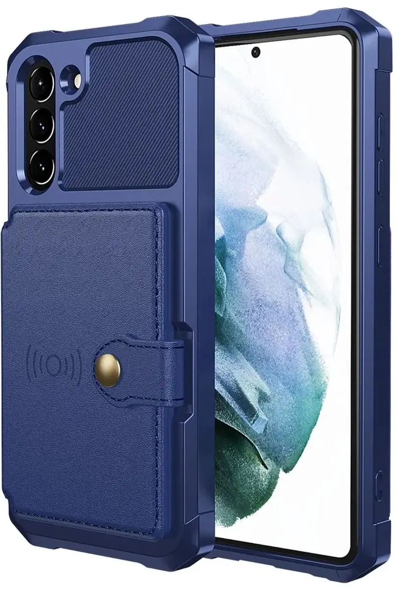 Selected Portemonnee Hoesje Samsung Galaxy S21 FE - Blauw