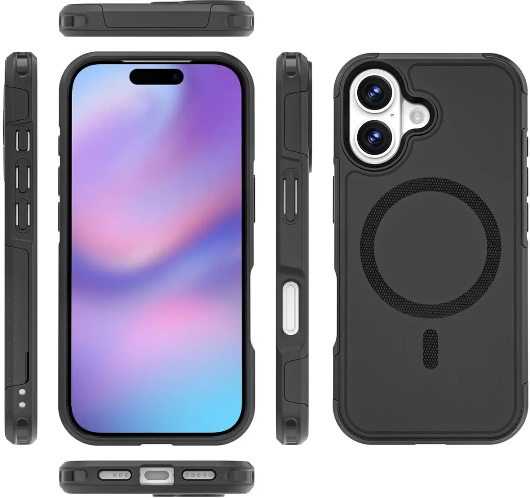 Selected iPhone 17 Dual-Layer Hybride Hoesje - MagSafe - Zwart