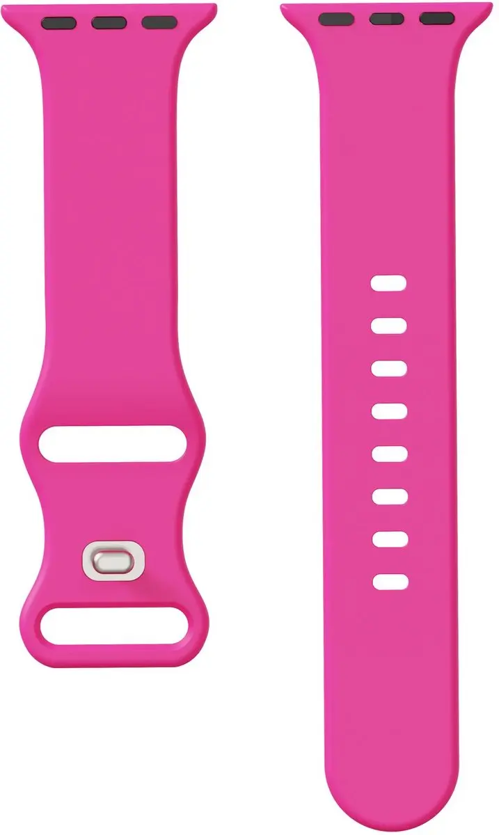 Selected SBG Siliconen Horlogebandje Apple Watch - 42/44/45/46/49mm - Hot Pink