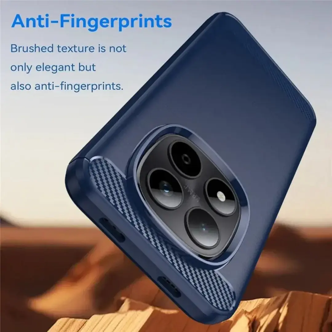 Selected Geborsteld TPU Hoesje Xiaomi Redmi Note 15 Pro Plus - Blauw - afbeelding 6 van 6