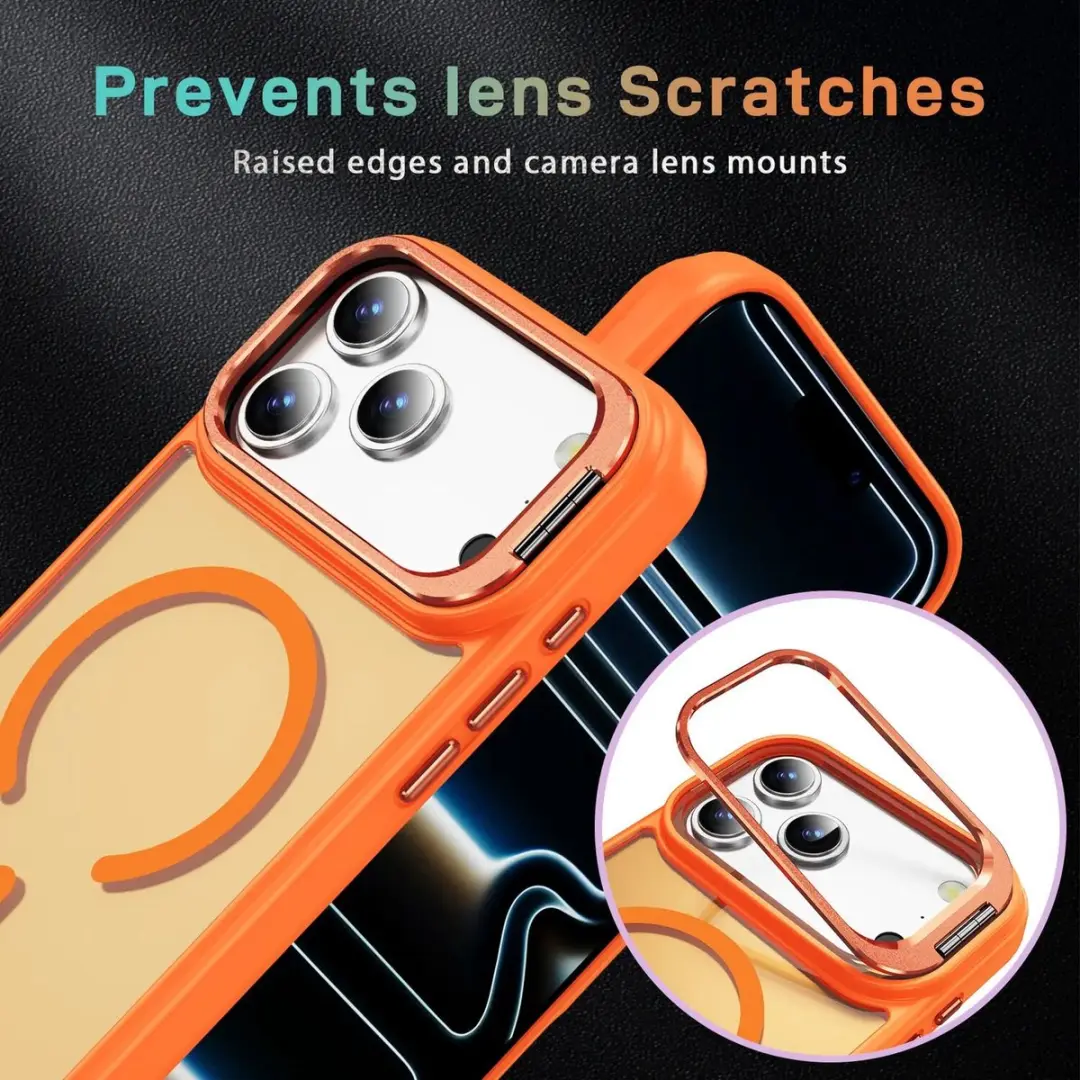 Selected Hoesje iPhone 17 Pro Max MagSafe Oranje - Camera Kickstand - afbeelding 6 van 6