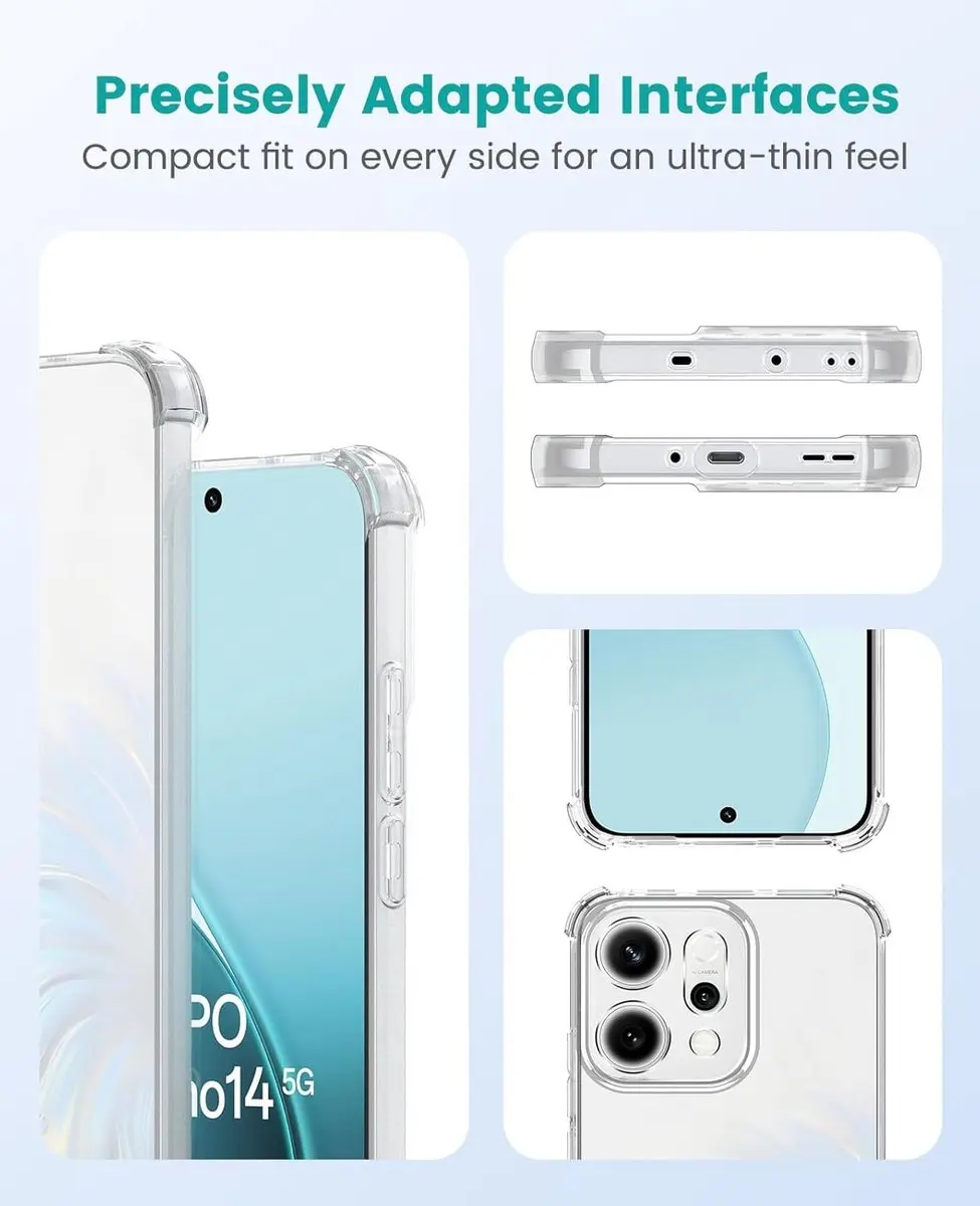 Selected Transparant Hoesje Oppo Reno 14 - Schokbestendig TPU - afbeelding 6 van 6