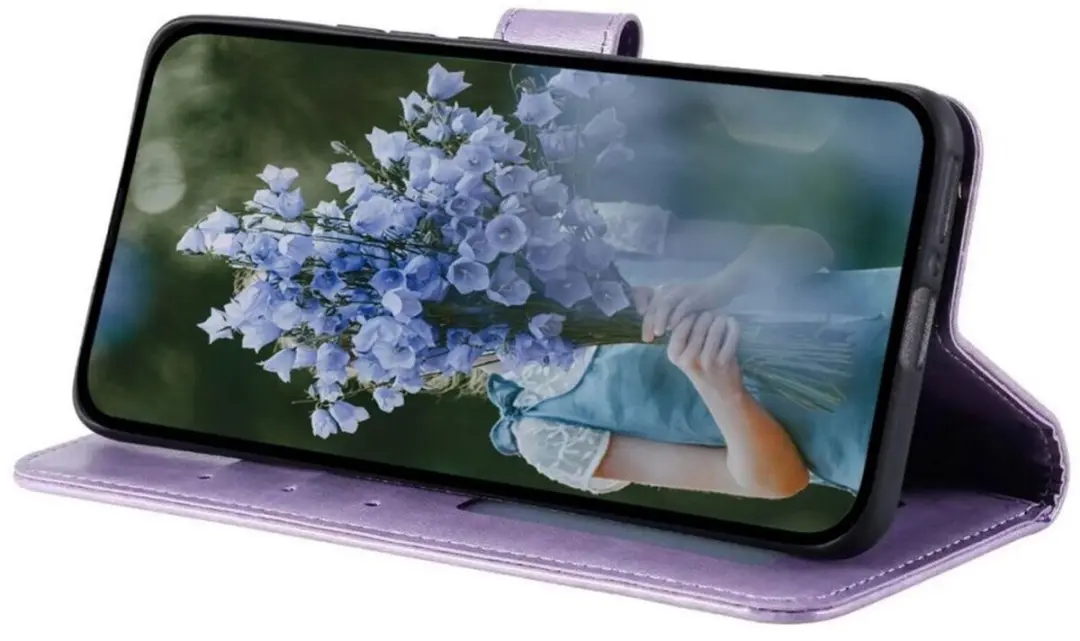 Selected Hoesje Samsung Galaxy A35 Mandala - Paars - 3 Pasjes - afbeelding 6 van 6