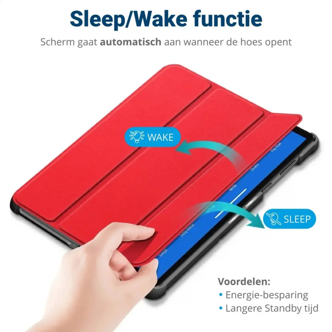 Selected Tablet Hoes Apple iPad Air 13 2024 Rood - Tri-Fold