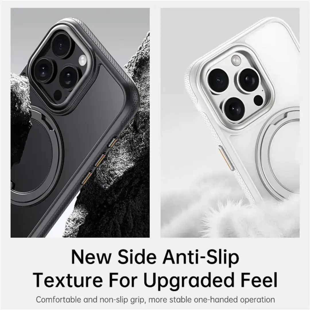 Selected Premium Hoesje Apple iPhone 16 Pro - MagSafe Kickstand Wit