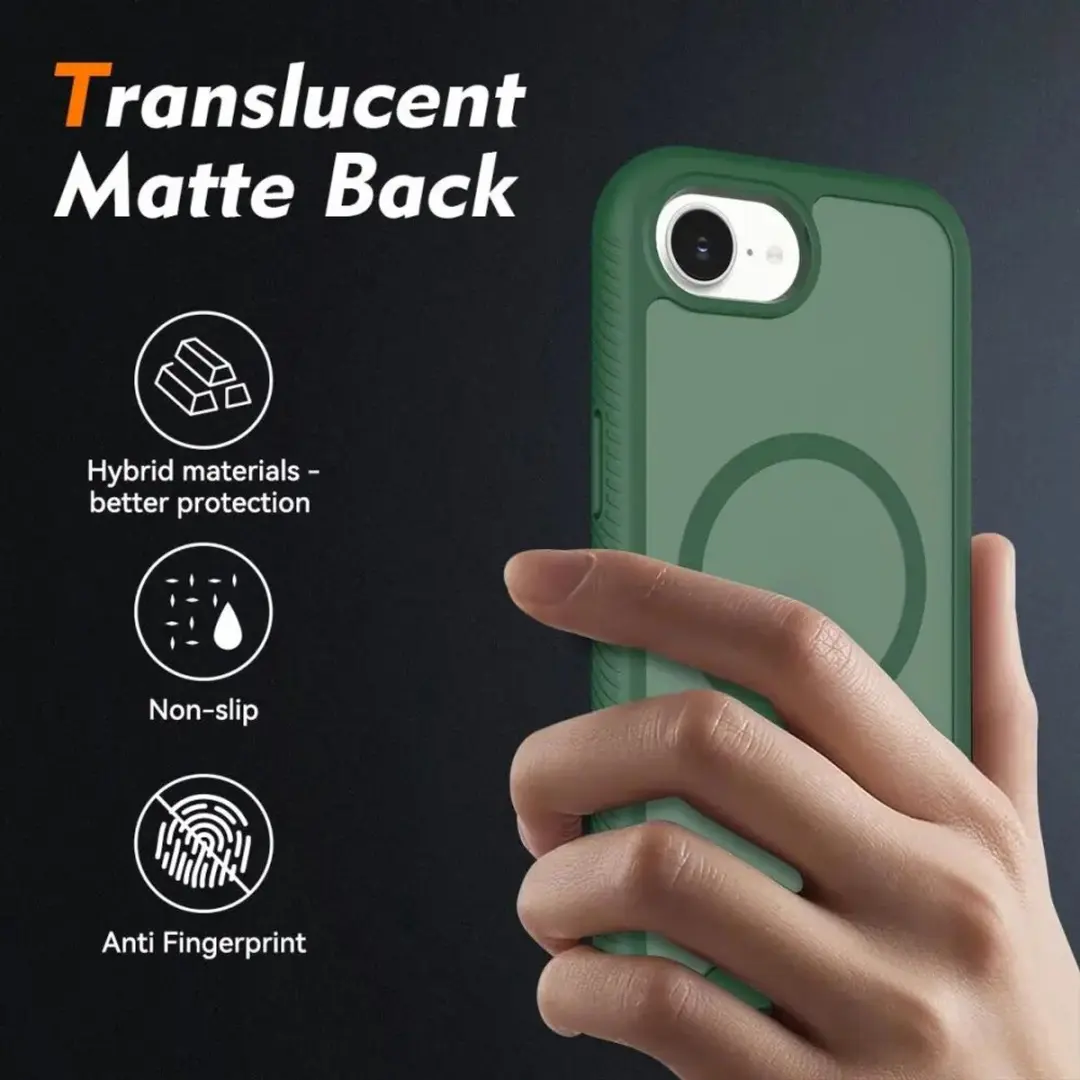 Selected Hoesje iPhone 16/17 Full Protect Matte Groen - MagSafe - afbeelding 6 van 6