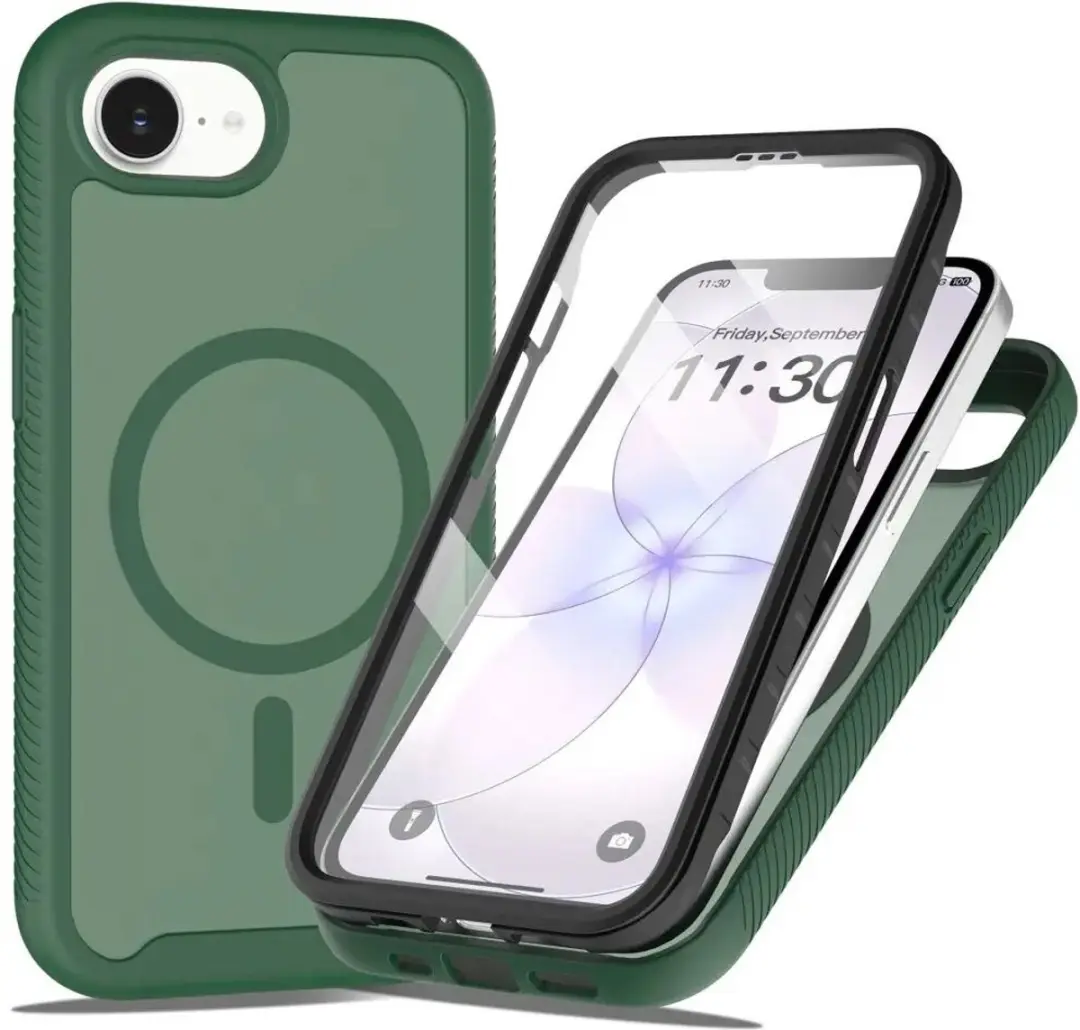 Selected Hoesje iPhone 16/17 Full Protect Matte Groen
