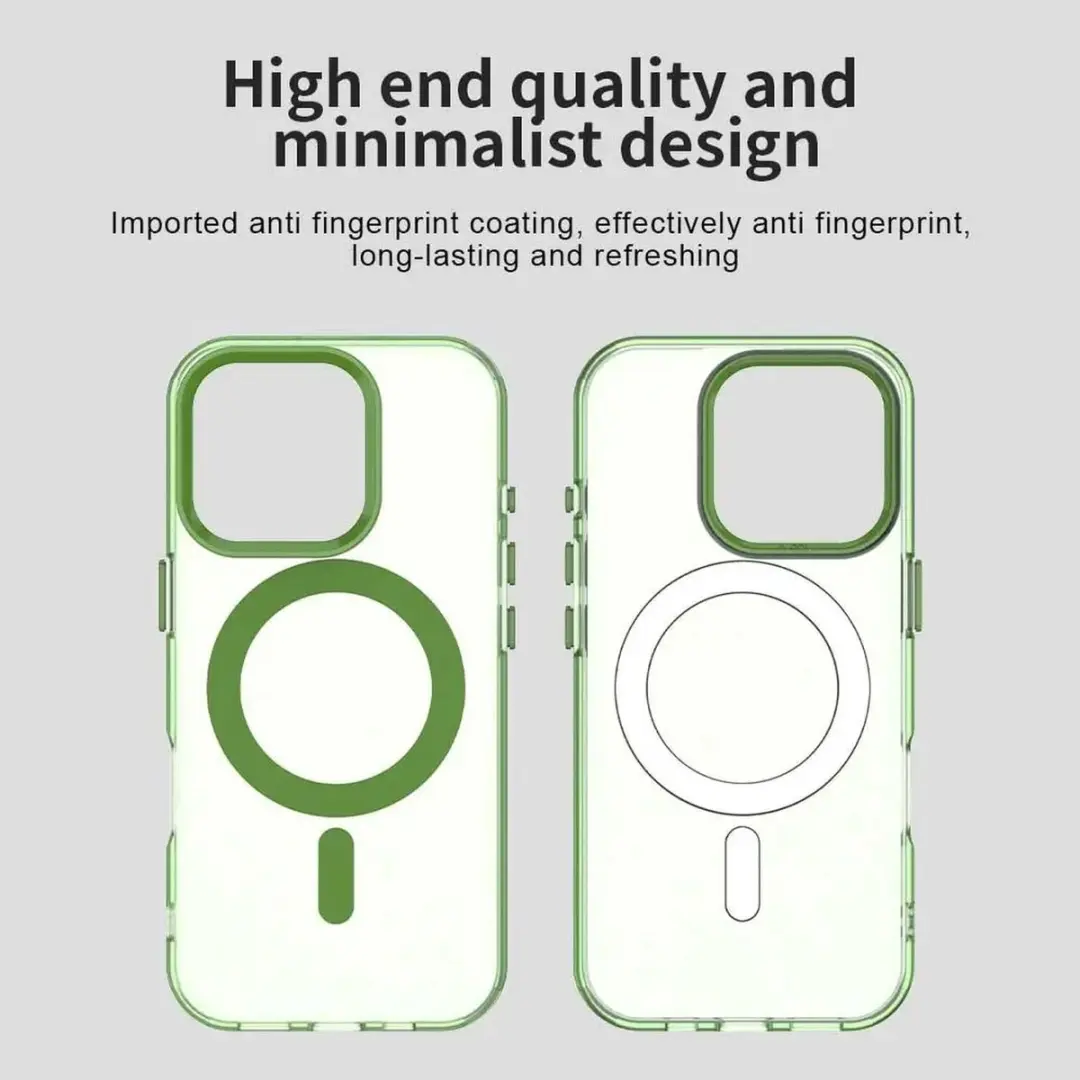 Selected MagSafe Backcover iPhone 15 Pro - Groen