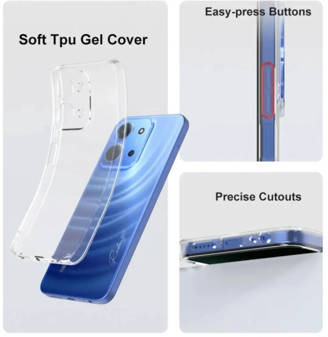 Selected Transparant TPU Hoesje Xiaomi Redmi 15C - afbeelding 6 van 6