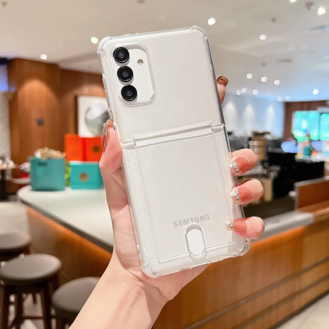 Selected Transparant TPU Hoesje Samsung Galaxy A13 4G - Pasjeshouder