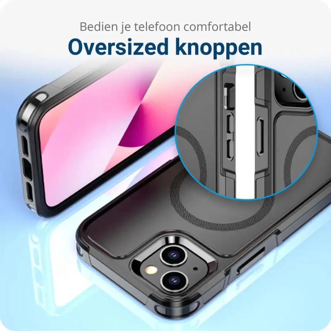 Selected by GSMpunt.nl iPhone 12/12 Pro MagSafe Hoesje - Dual-Layer Zwart - afbeelding 6 van 6