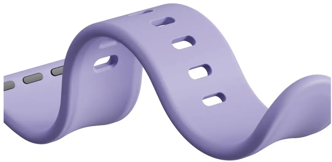 Selected SBG Siliconen Horlogeband Apple Watch 10 42mm - Lavender Grijs