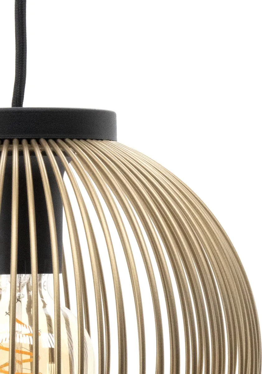 Eglo Venezuela Hanglamp E27 Ø23,5cm Goud/Zwart
