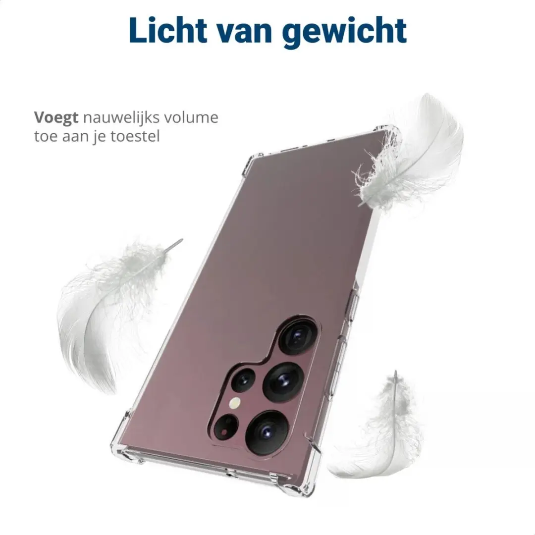 Selected Hoesje Schokbestendig TPU Transparant - Samsung Galaxy S23 Ultra