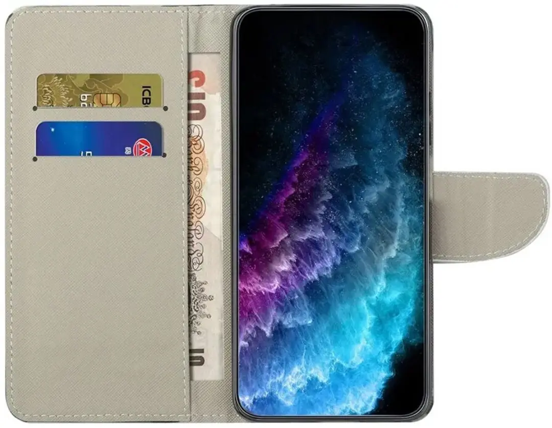 Selected Hoesje Samsung Galaxy A37 Book Case - Magneet Sluiting - 2 Pasjes - Zwart - afbeelding 6 van 6