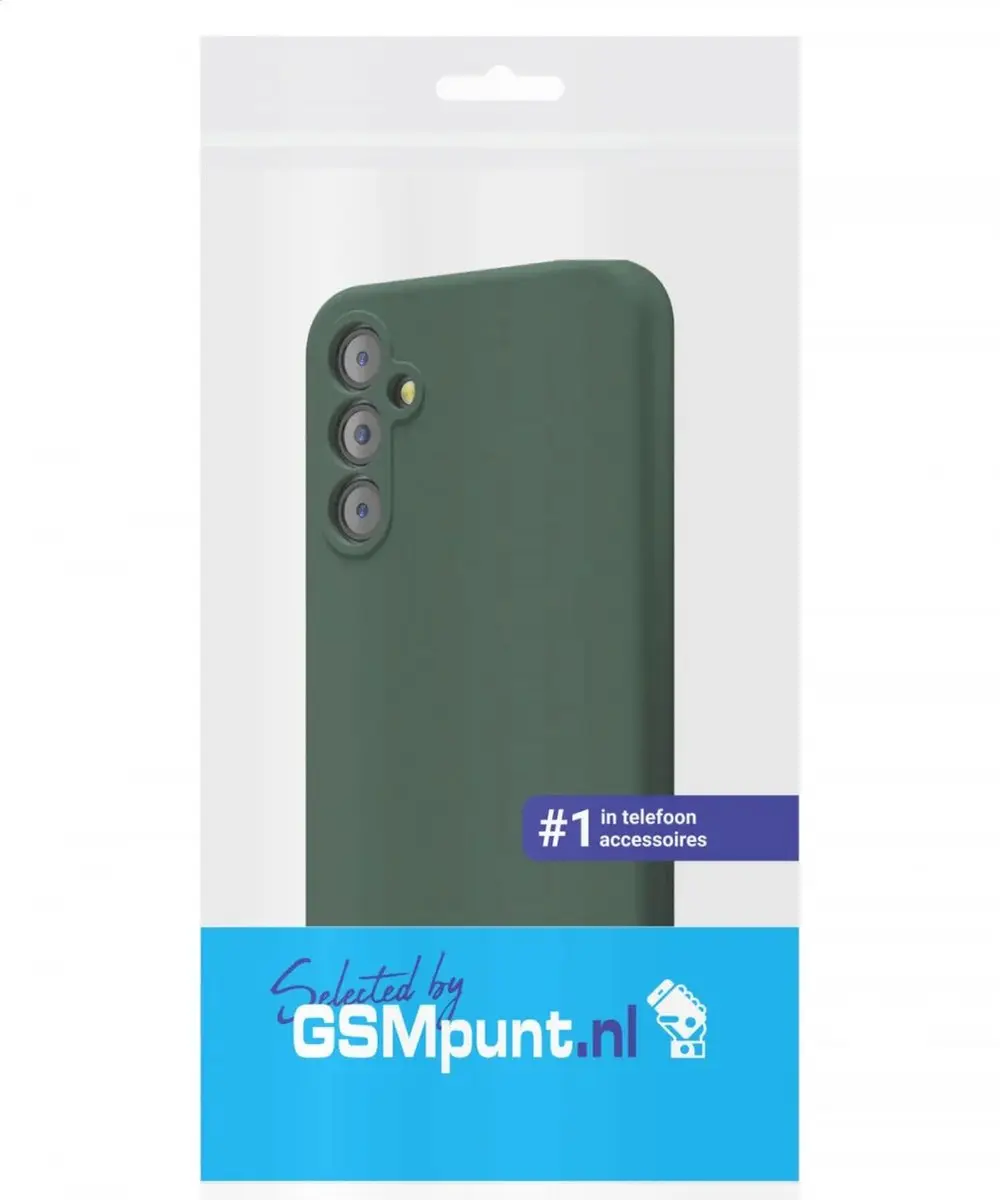 Selected Hoesje Samsung Galaxy A14 - Dun TPU Donkergroen